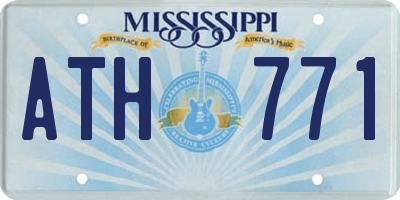 MS license plate ATH771