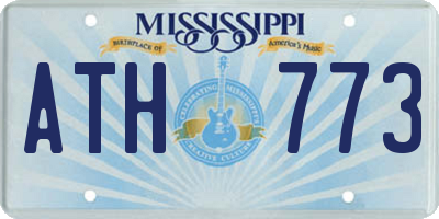 MS license plate ATH773