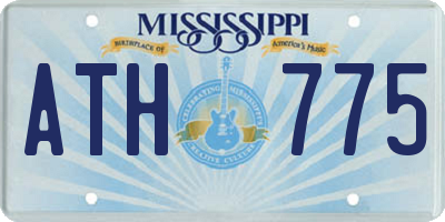 MS license plate ATH775