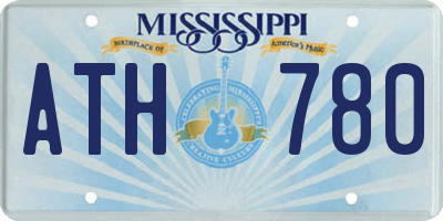 MS license plate ATH780