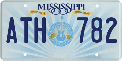 MS license plate ATH782