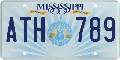 MS license plate ATH789