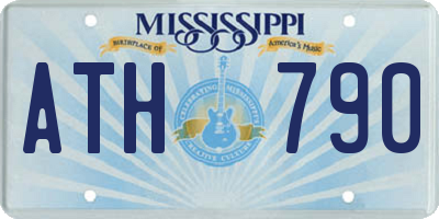 MS license plate ATH790