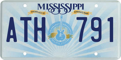 MS license plate ATH791