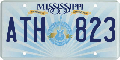 MS license plate ATH823