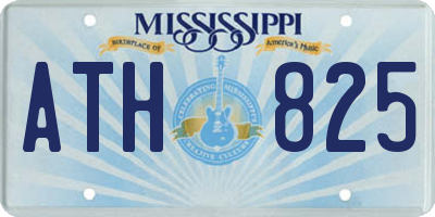 MS license plate ATH825