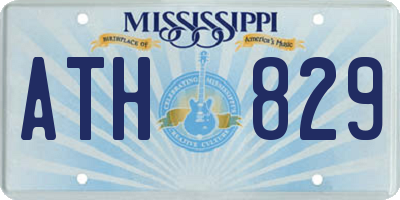 MS license plate ATH829