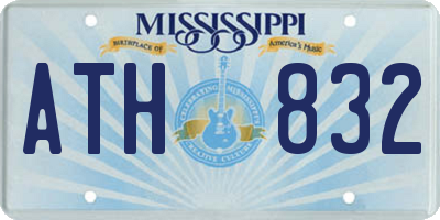 MS license plate ATH832