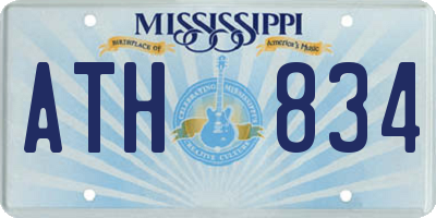 MS license plate ATH834