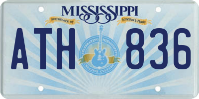 MS license plate ATH836