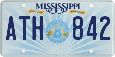 MS license plate ATH842