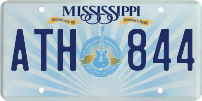 MS license plate ATH844