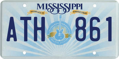 MS license plate ATH861