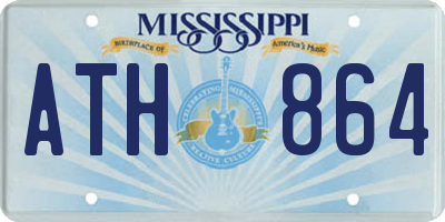 MS license plate ATH864