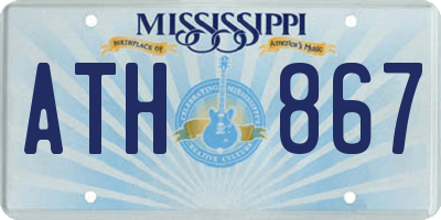 MS license plate ATH867
