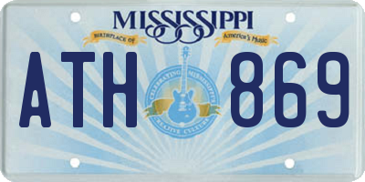 MS license plate ATH869
