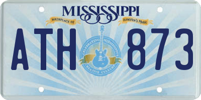 MS license plate ATH873