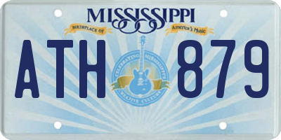 MS license plate ATH879