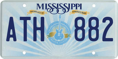 MS license plate ATH882