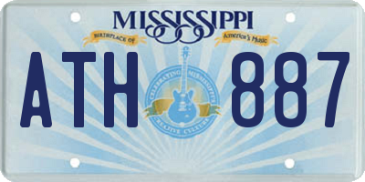 MS license plate ATH887
