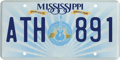 MS license plate ATH891