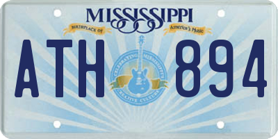 MS license plate ATH894