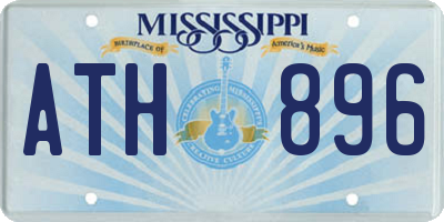 MS license plate ATH896