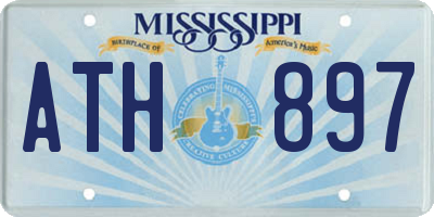 MS license plate ATH897
