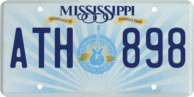 MS license plate ATH898