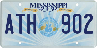 MS license plate ATH902
