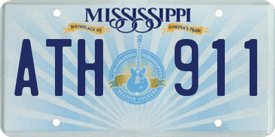 MS license plate ATH911