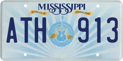 MS license plate ATH913
