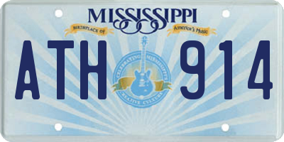 MS license plate ATH914