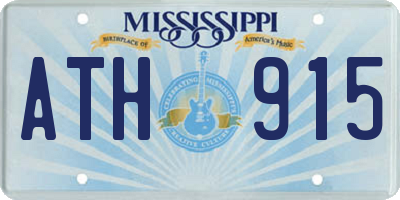MS license plate ATH915