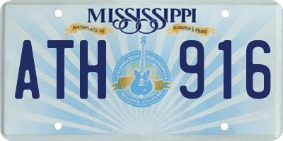 MS license plate ATH916