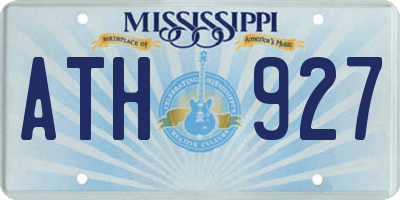 MS license plate ATH927