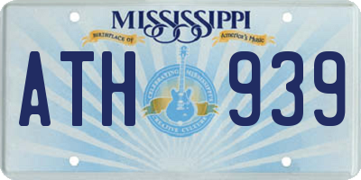 MS license plate ATH939