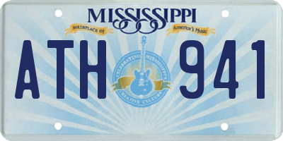 MS license plate ATH941