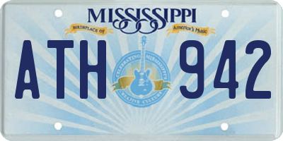 MS license plate ATH942