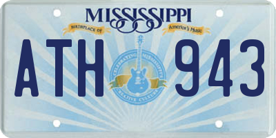 MS license plate ATH943