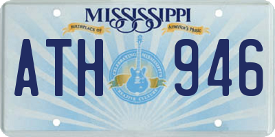 MS license plate ATH946