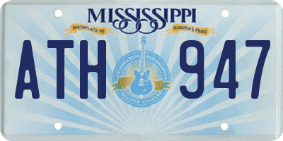 MS license plate ATH947