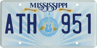 MS license plate ATH951
