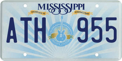 MS license plate ATH955