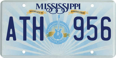 MS license plate ATH956