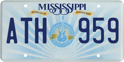 MS license plate ATH959
