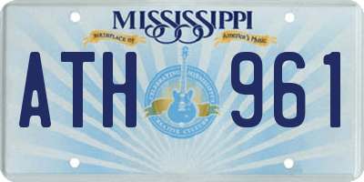 MS license plate ATH961