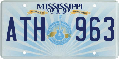 MS license plate ATH963