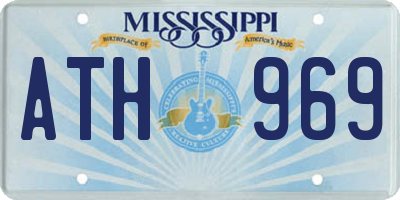 MS license plate ATH969