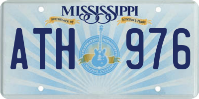 MS license plate ATH976